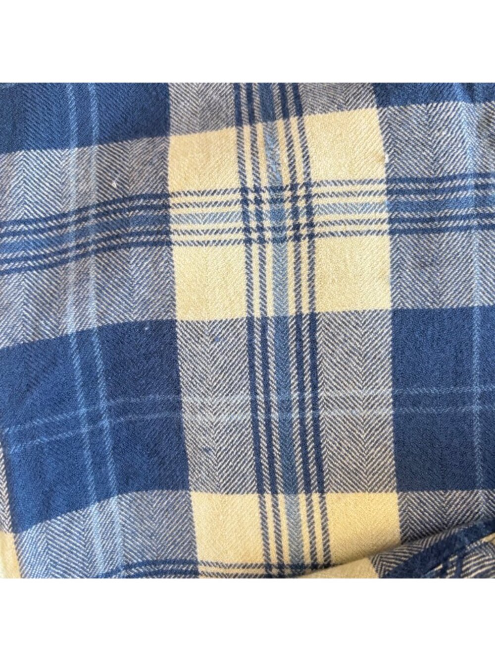✨3/$30 Rails S Sleeveless Yellow & Blue Plaid Button Down Shirt Front Pockets - Picture 10 of 10